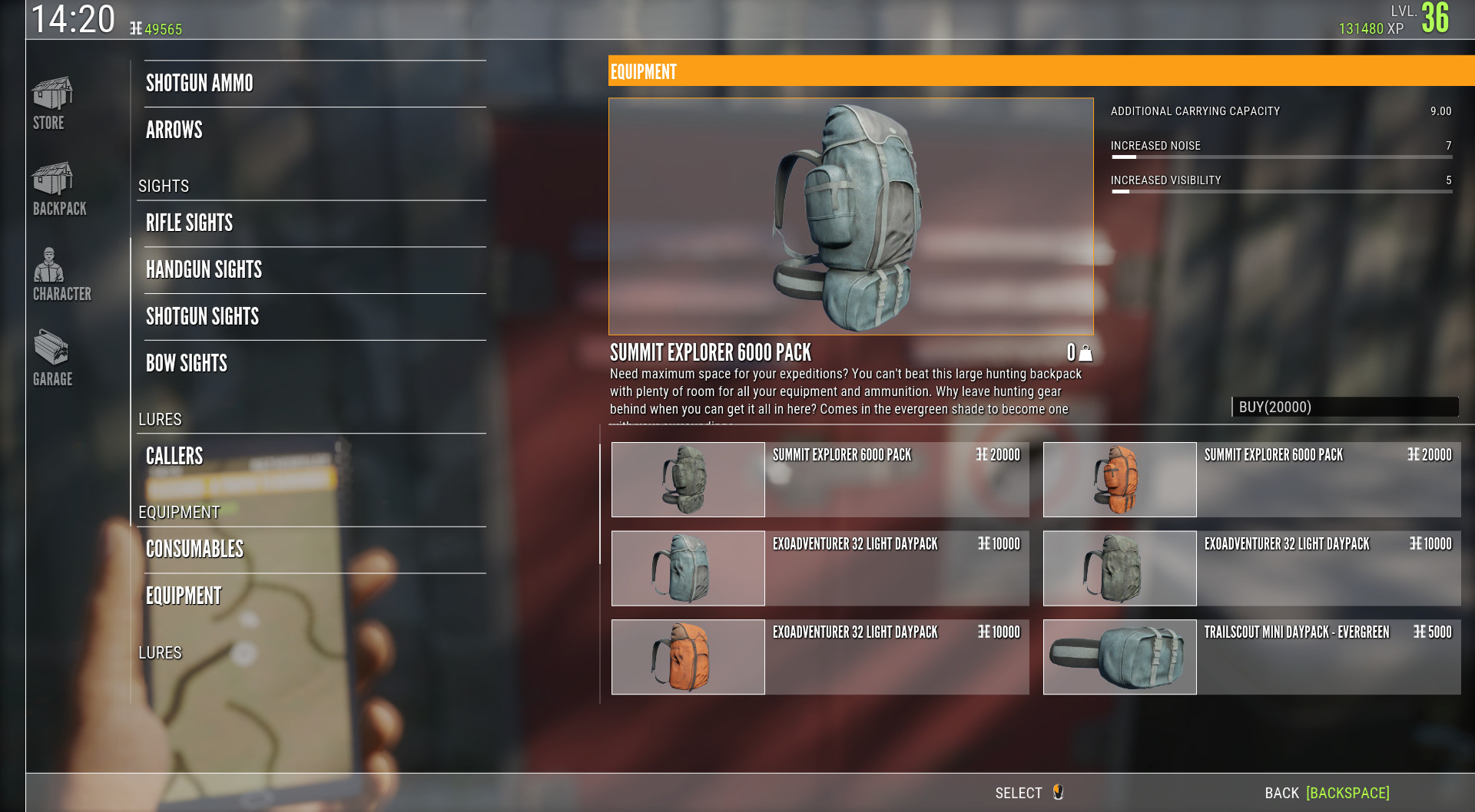 theHunter: Call of the Wild™ - Backpacks