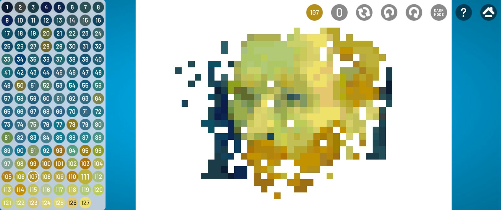 WORLD OF ART - learn with JIGSAW PUZZLES: PIXEL ART BY NUMBERS