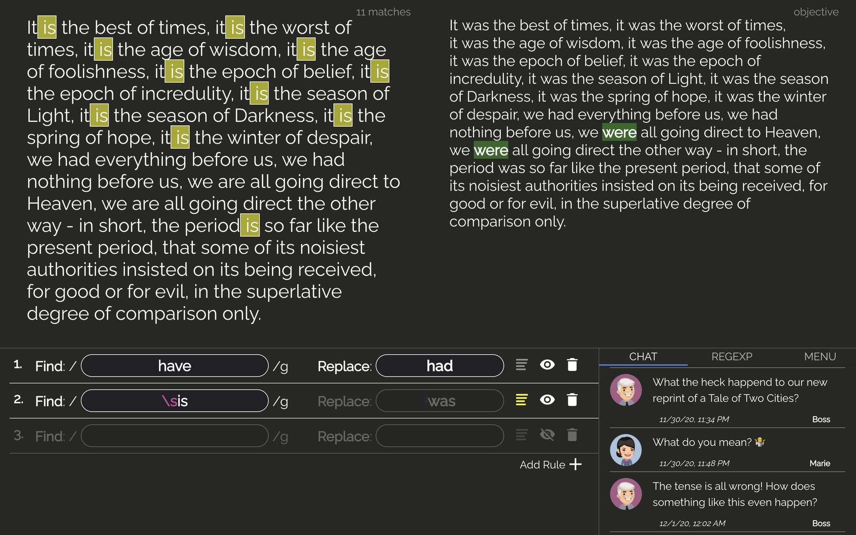 Copy Editor Demo