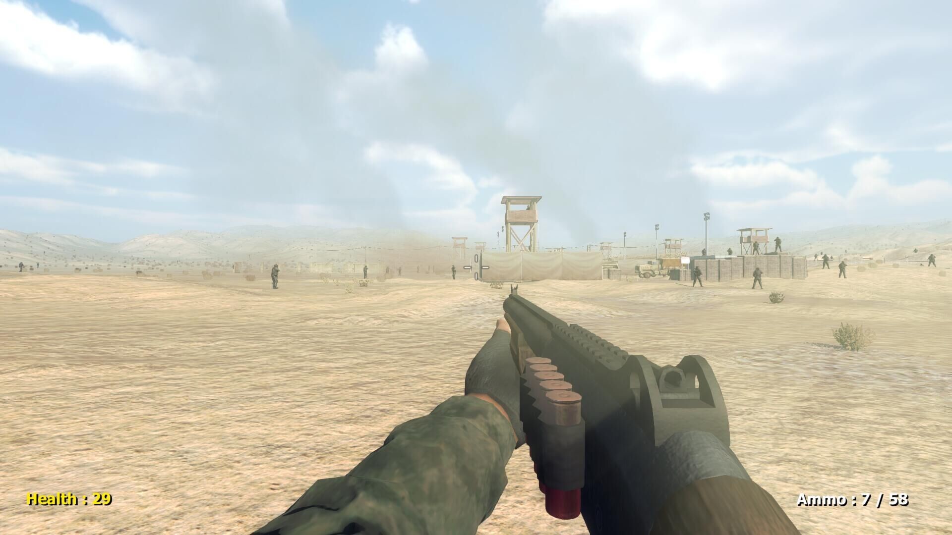 Desert attack