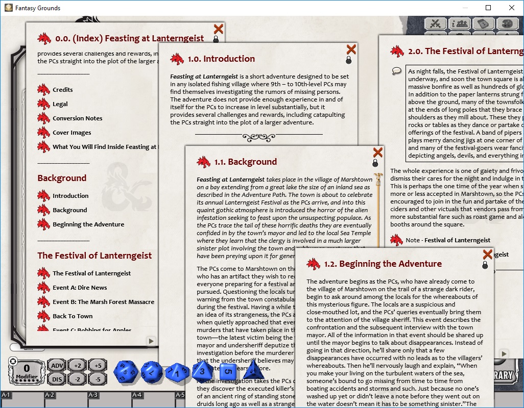 Fantasy Grounds - Feasting at Lanterngeist (5E)