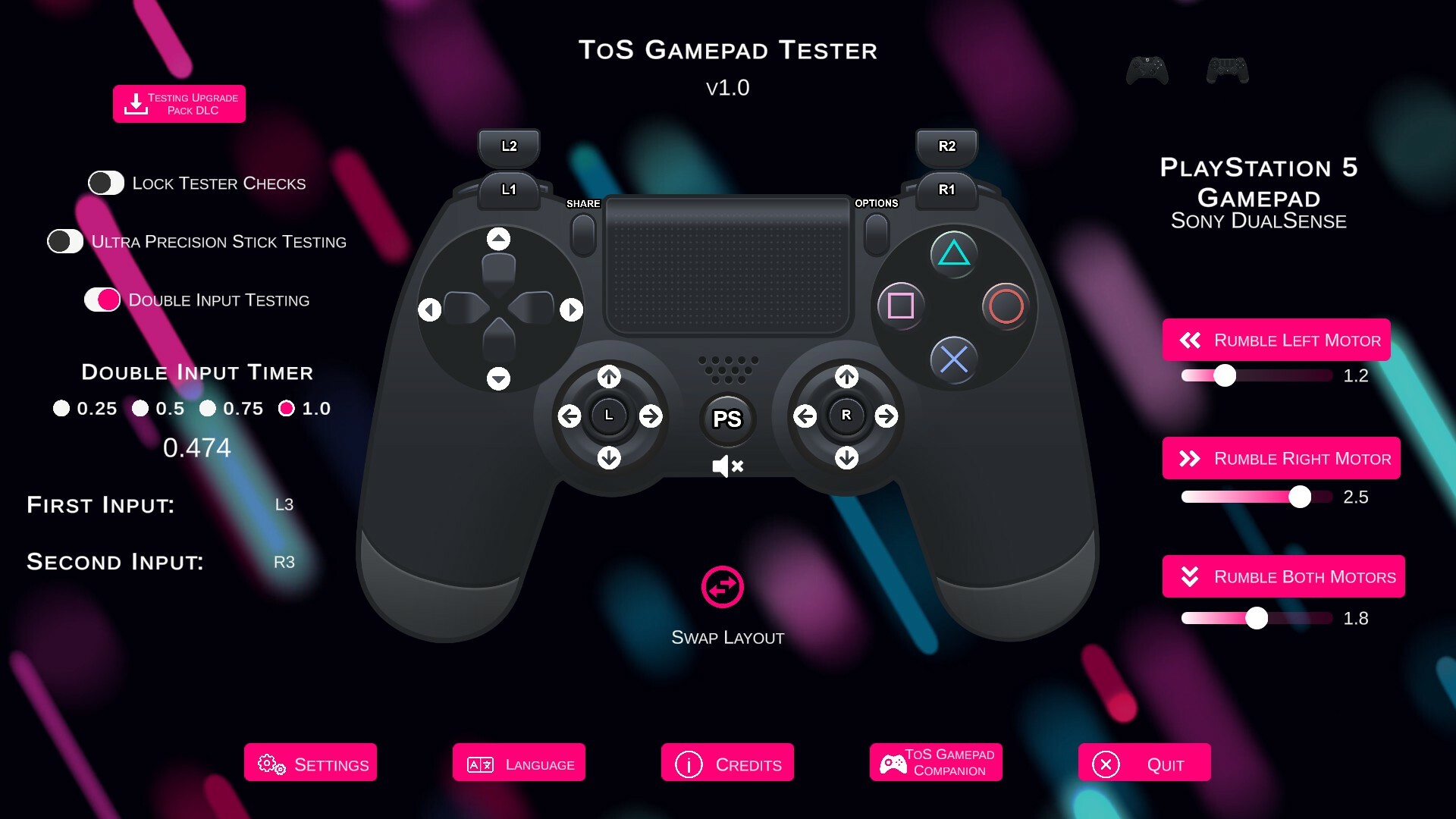 ToS Gamepad Tester