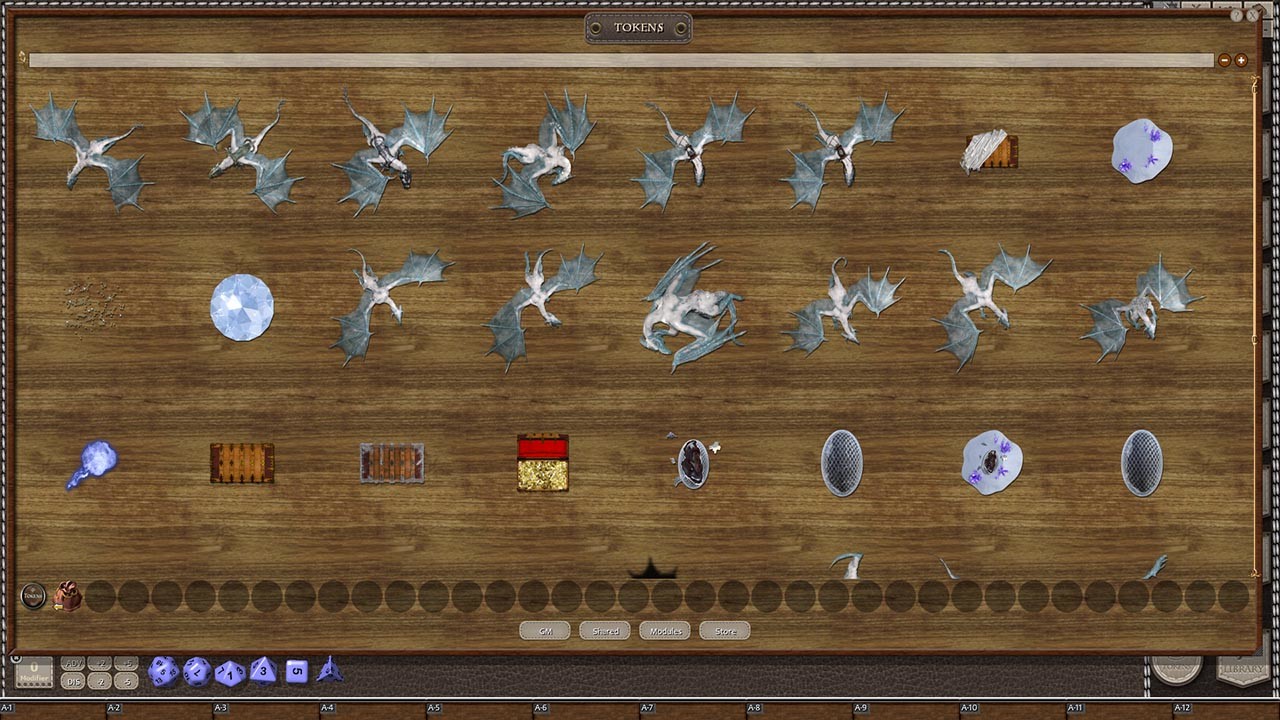 Fantasy Grounds - White Dragon Pack (Token Pack)