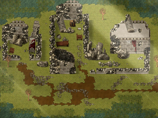 RPG Maker MV - KR Fortress Ruins Tileset