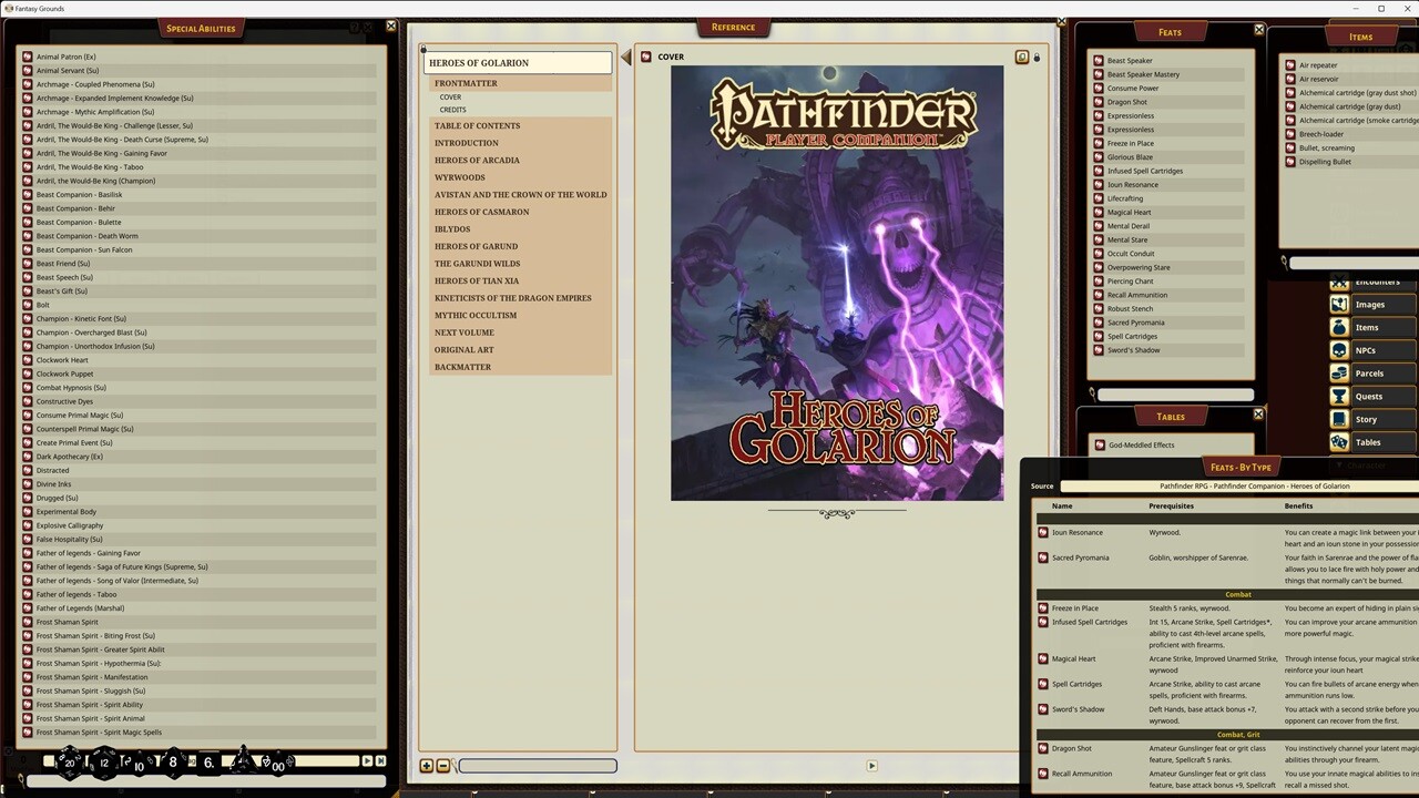 Fantasy Grounds - Pathfinder RPG - Pathfinder Companion: Heroes of Golarion