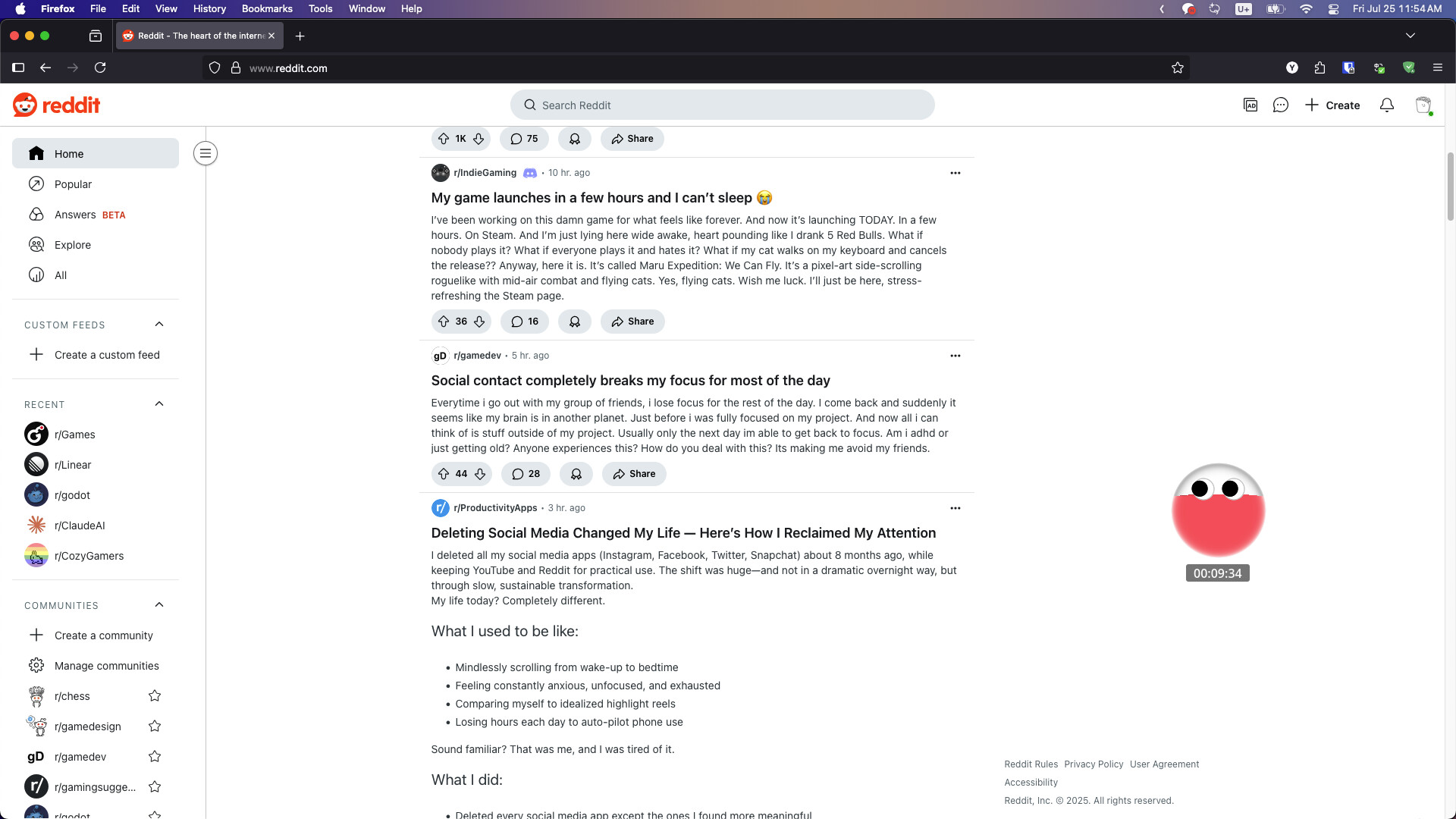 Poua! – Your Pomodoro Buddy & Minimal Desktop Timer