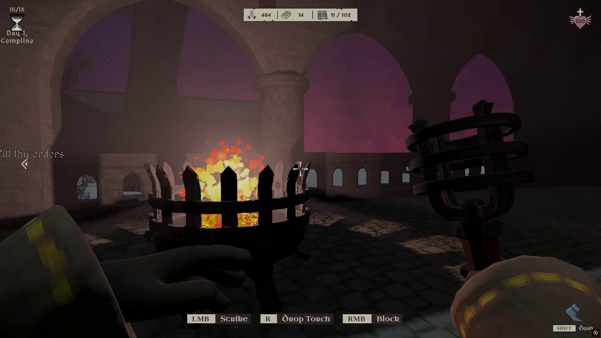 Monk Took Book