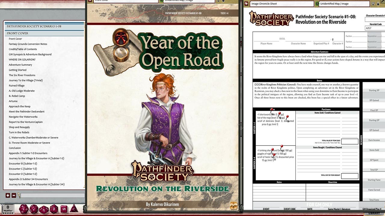 Fantasy Grounds - Pathfinder 2 RPG - Society Scenario #1-08: Revolution on the Riverside