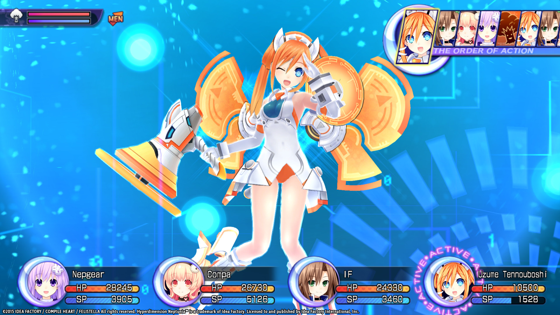 Hyperdimension Neptunia Re;Birth2 Uzume Battle Entry