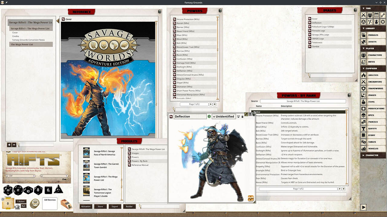 Fantasy Grounds - Rifts(R) for Savage Worlds Mega Power List