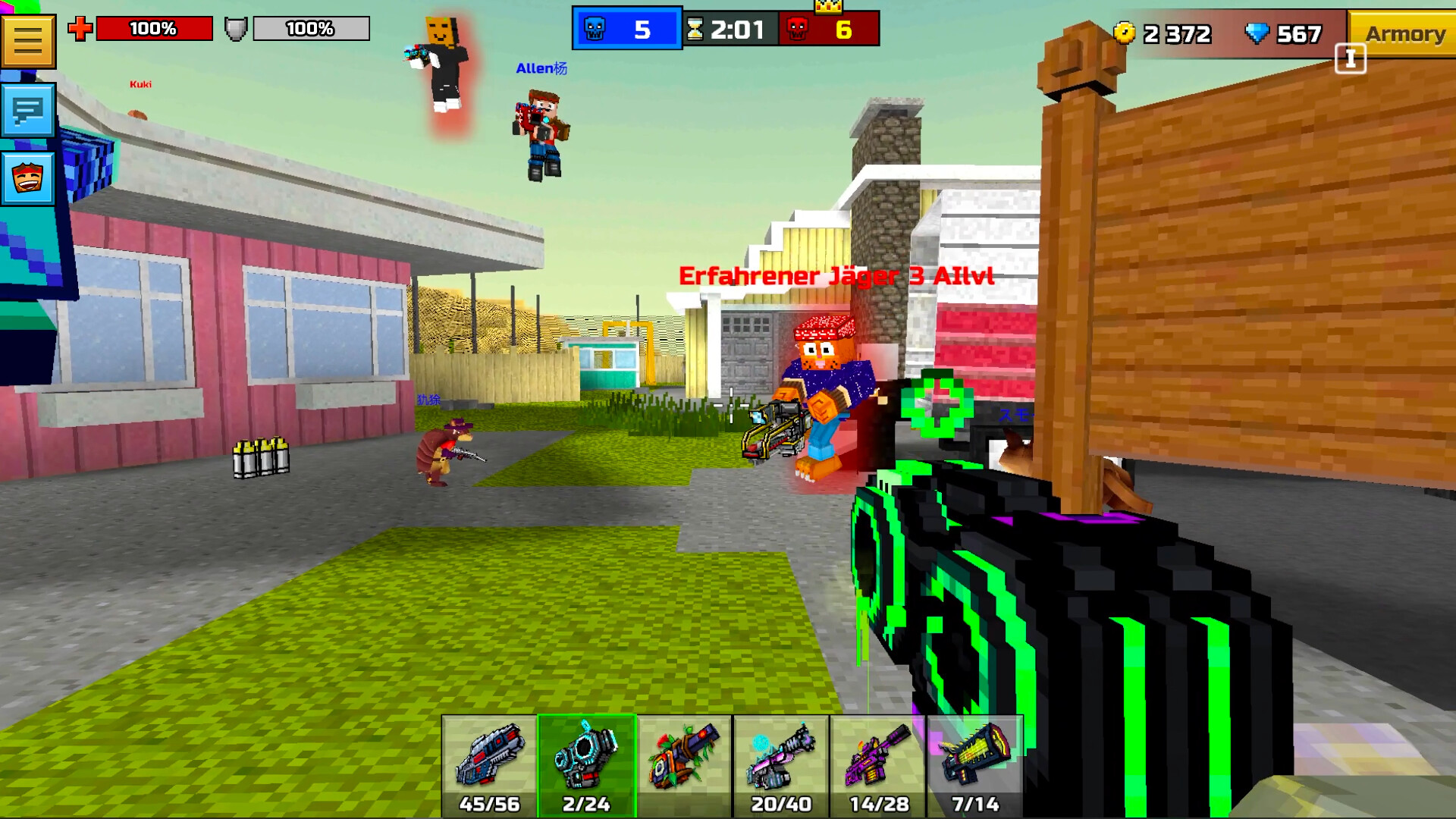 Pixel Gun 3D - Poison Retro Set