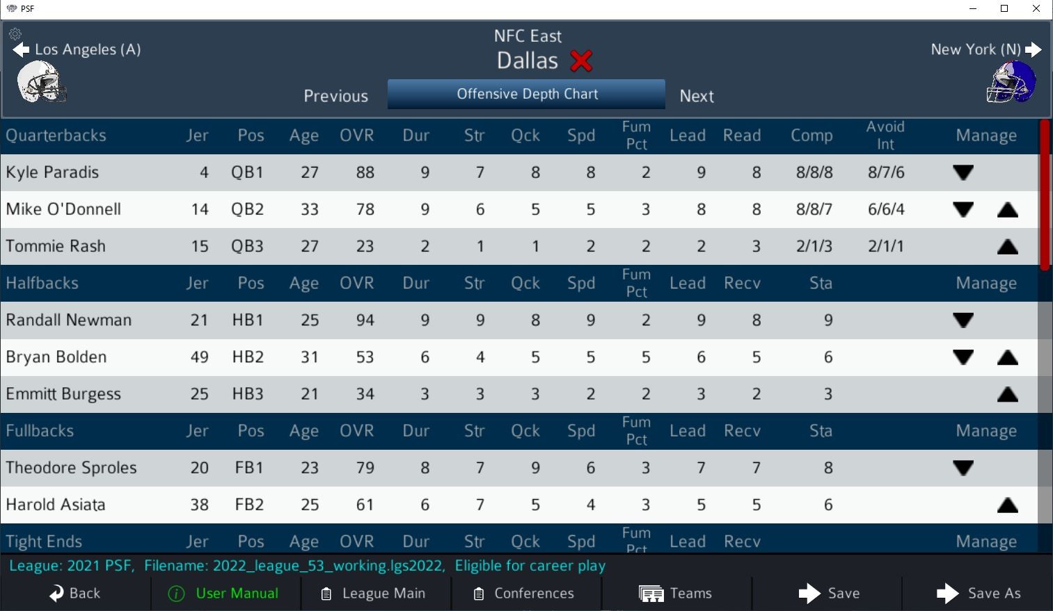 Pro Strategy Football 2022