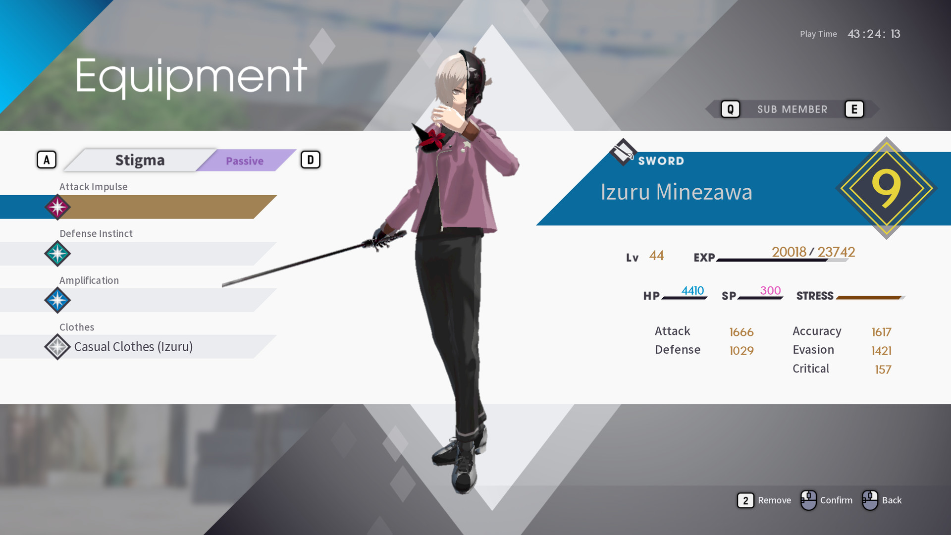The Caligula Effect: Overdose - Casual Clothes Costume Set