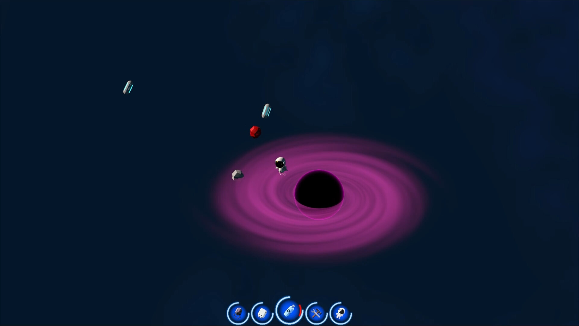 Floating in Space