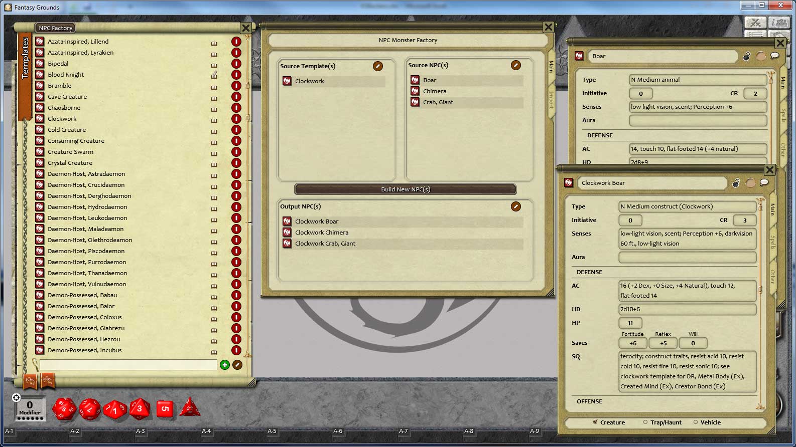 Fantasy Grounds - 3.5E/PFRPG Advanced Bestiary