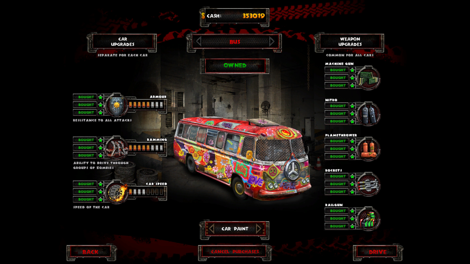 Zombie Driver HD Brutal Car Skins
