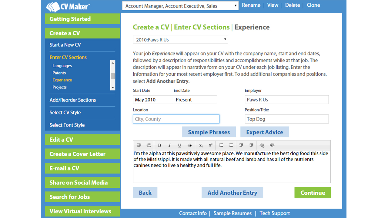 CV Maker for Windows