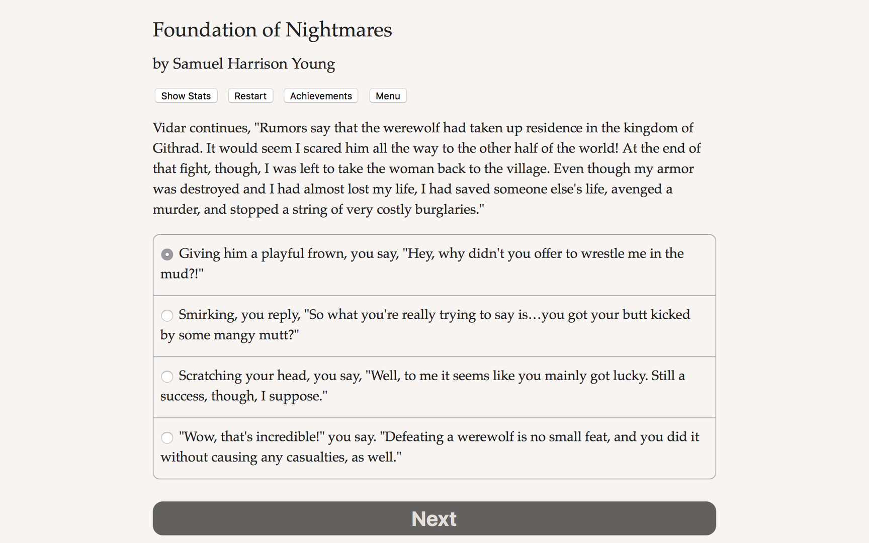 Foundation of Nightmares