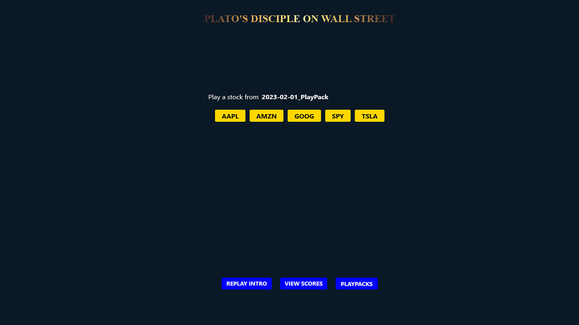 PLATO'S DISCIPLE ON WALL STREET (WITH 20 PLAYPACKS) Demo