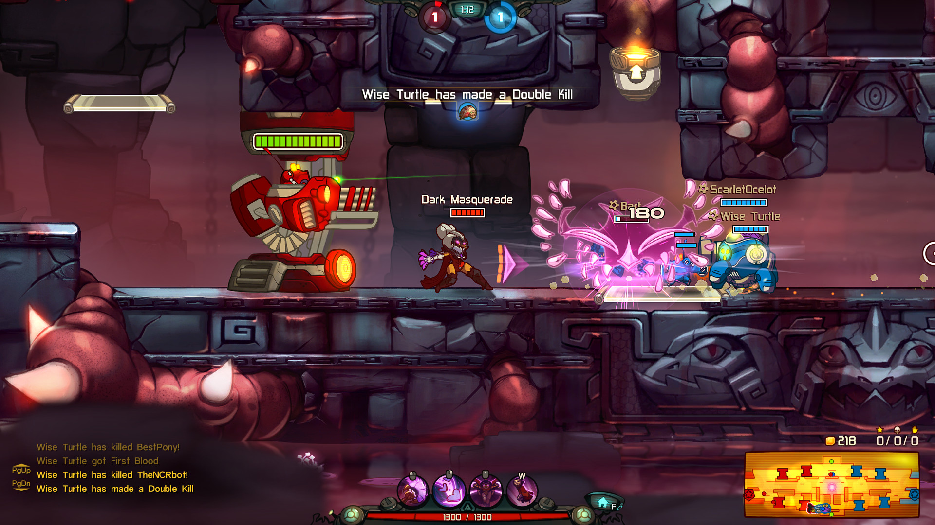 Awesomenauts - Dark Masquerade Qi'Tara Skin