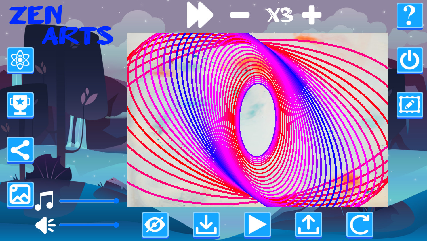 Zen Arts: Relaxing Pendulum Paint Simulator