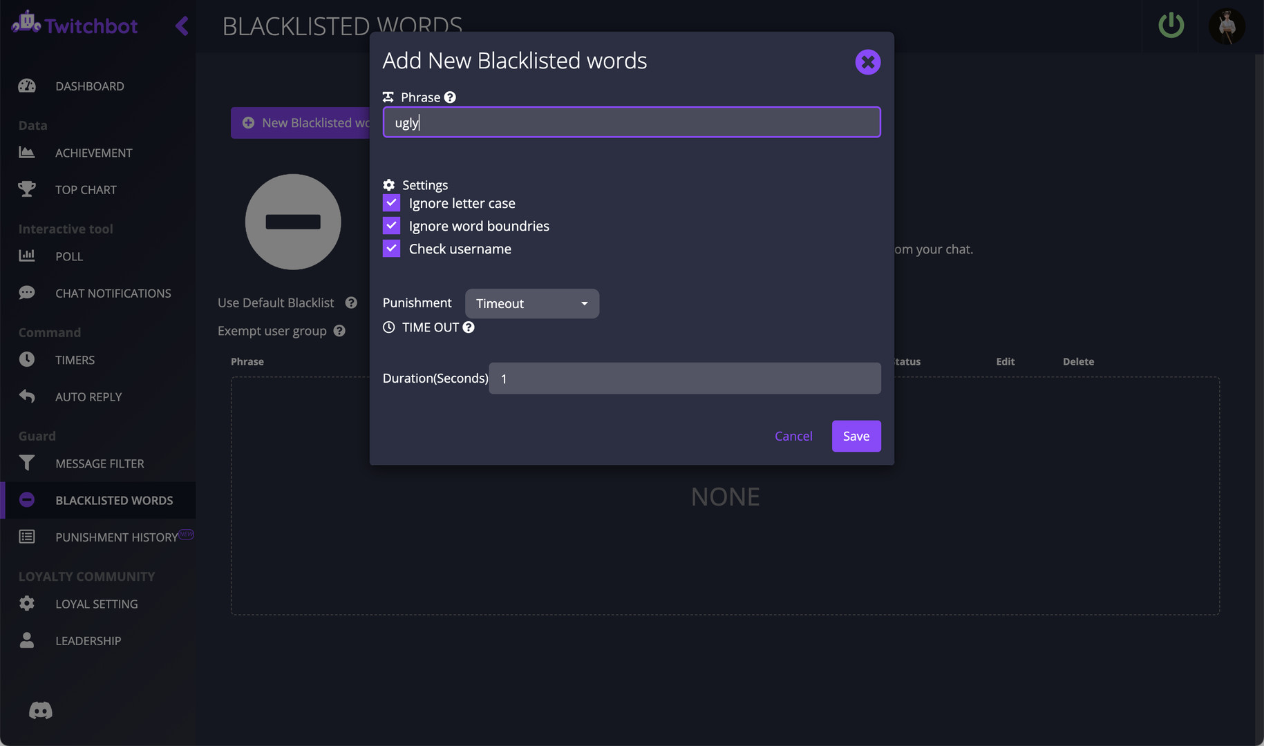 TBOT - Twitch Bot
