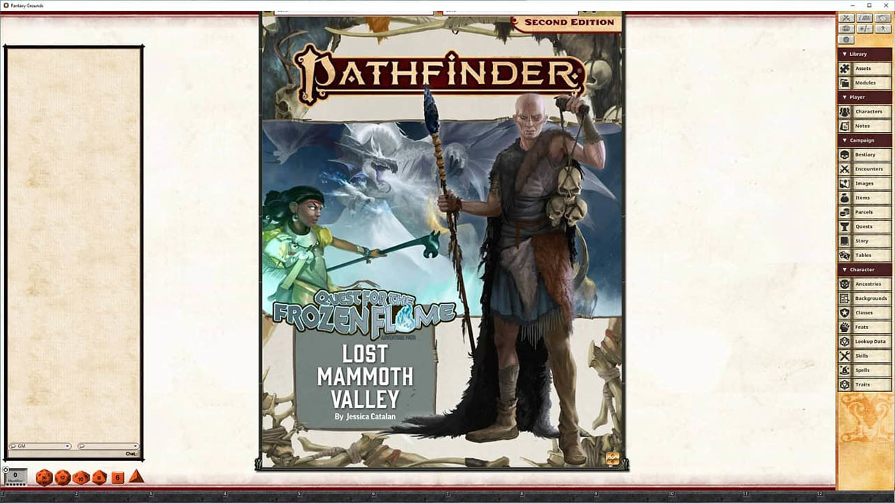 Fantasy Grounds - Pathfinder 2 RPG - Quest for the Frozen Flame AP 2: Lost Mammoth Valley
