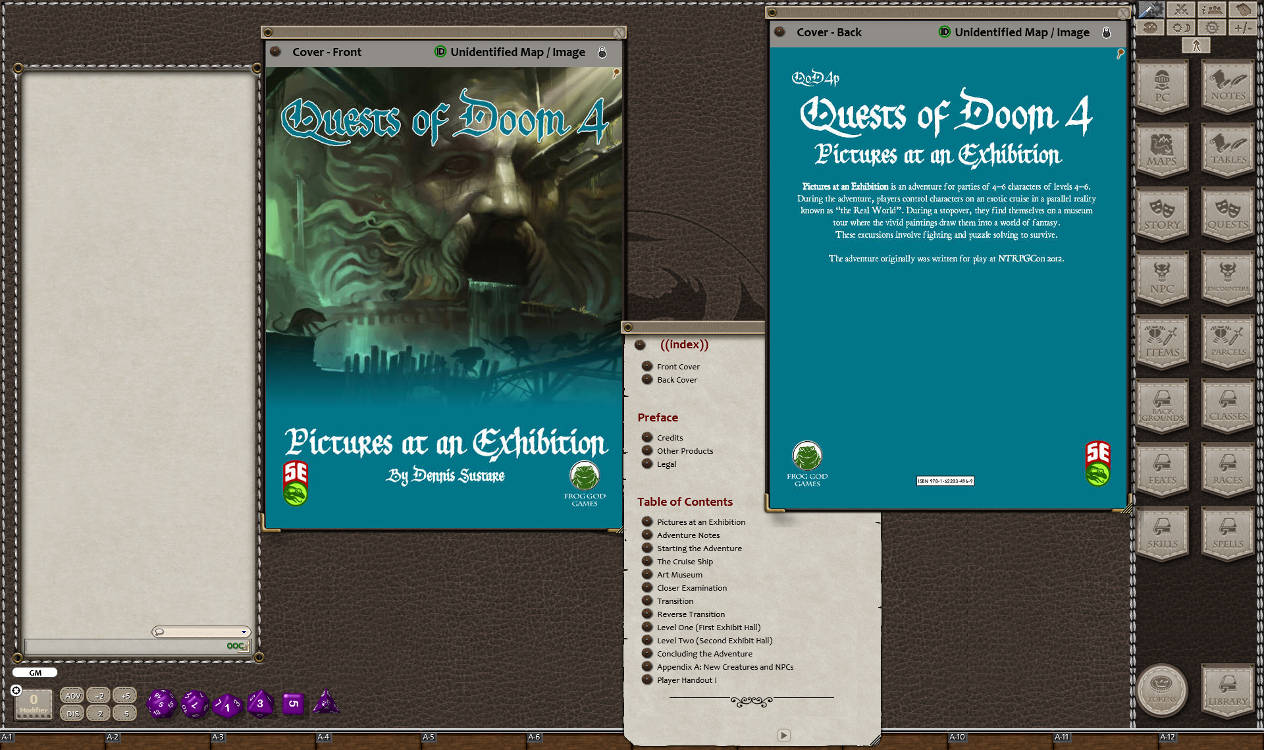 Fantasy Grounds - Quests of Doom 4: Pictures at an Exhibition (5E)