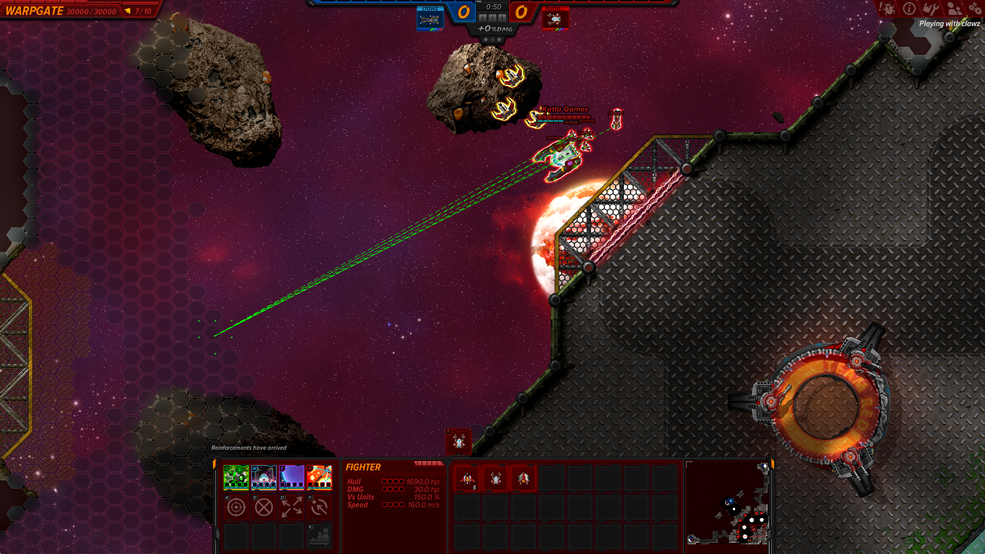 Asteroid Fight Demo