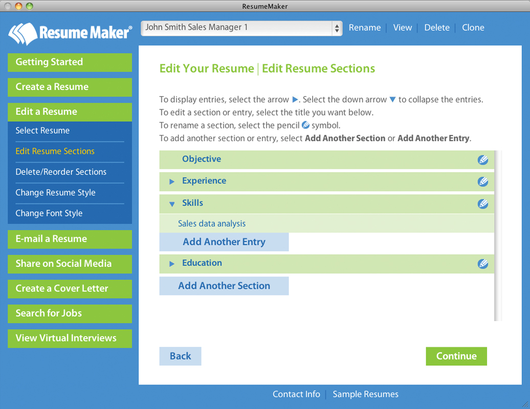 Resume Maker® for Mac