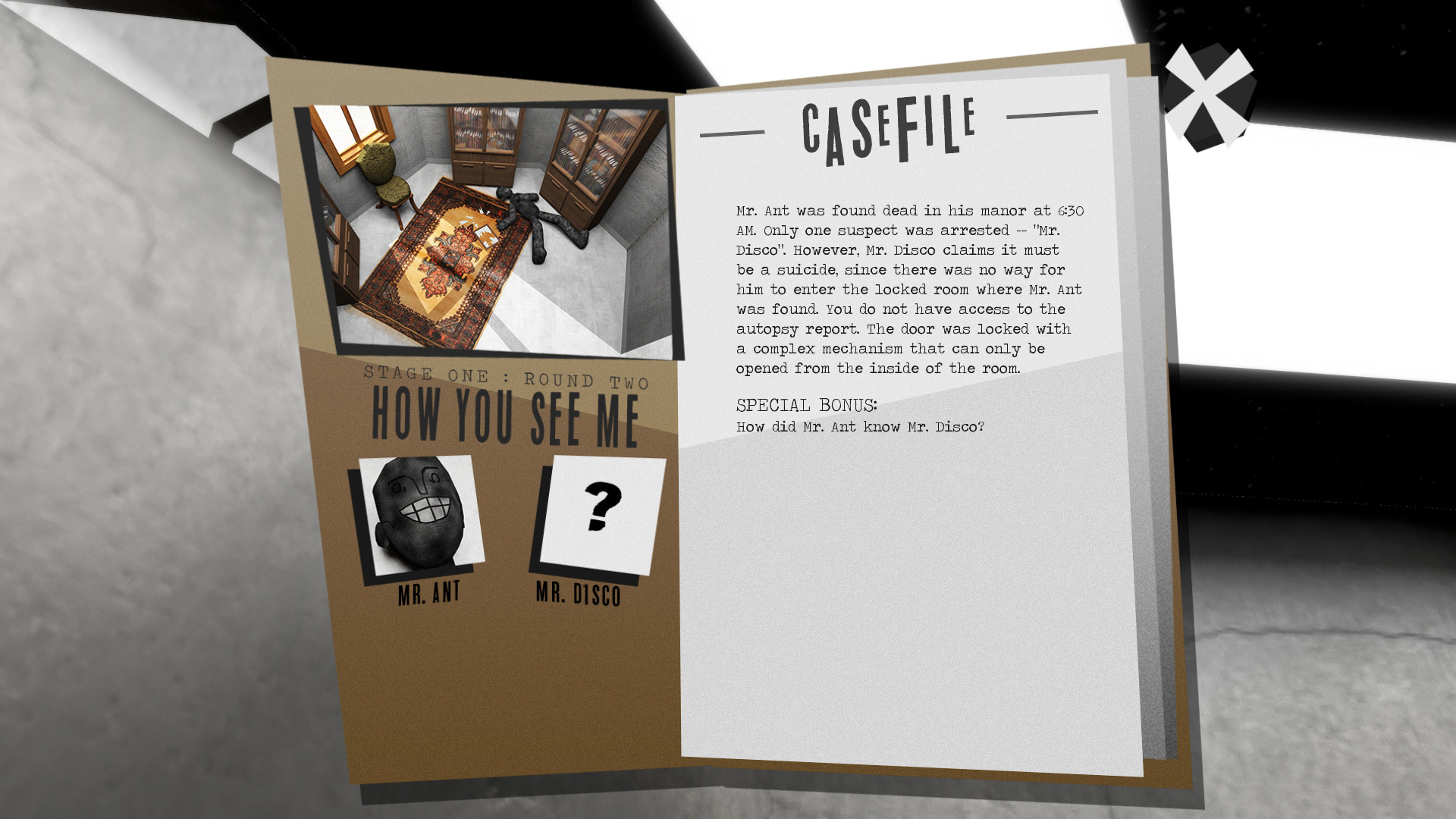 Methods: The Detective Competition Demo