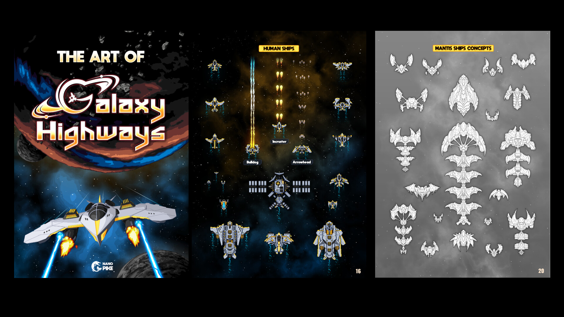 Galaxy Highways - Digital Artbook and Coloring book