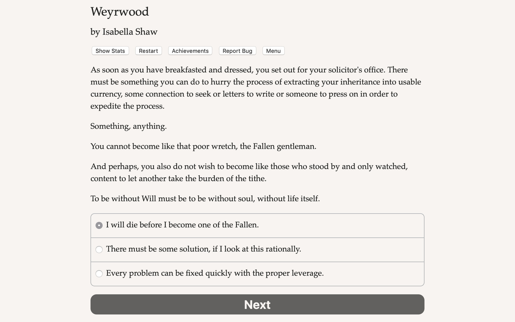 Weyrwood Demo
