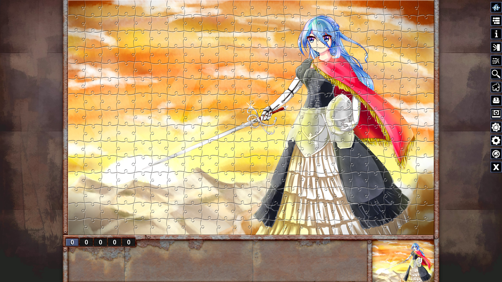 Pixel Puzzles Illustrations & Anime - Jigsaw Pack: Warriors