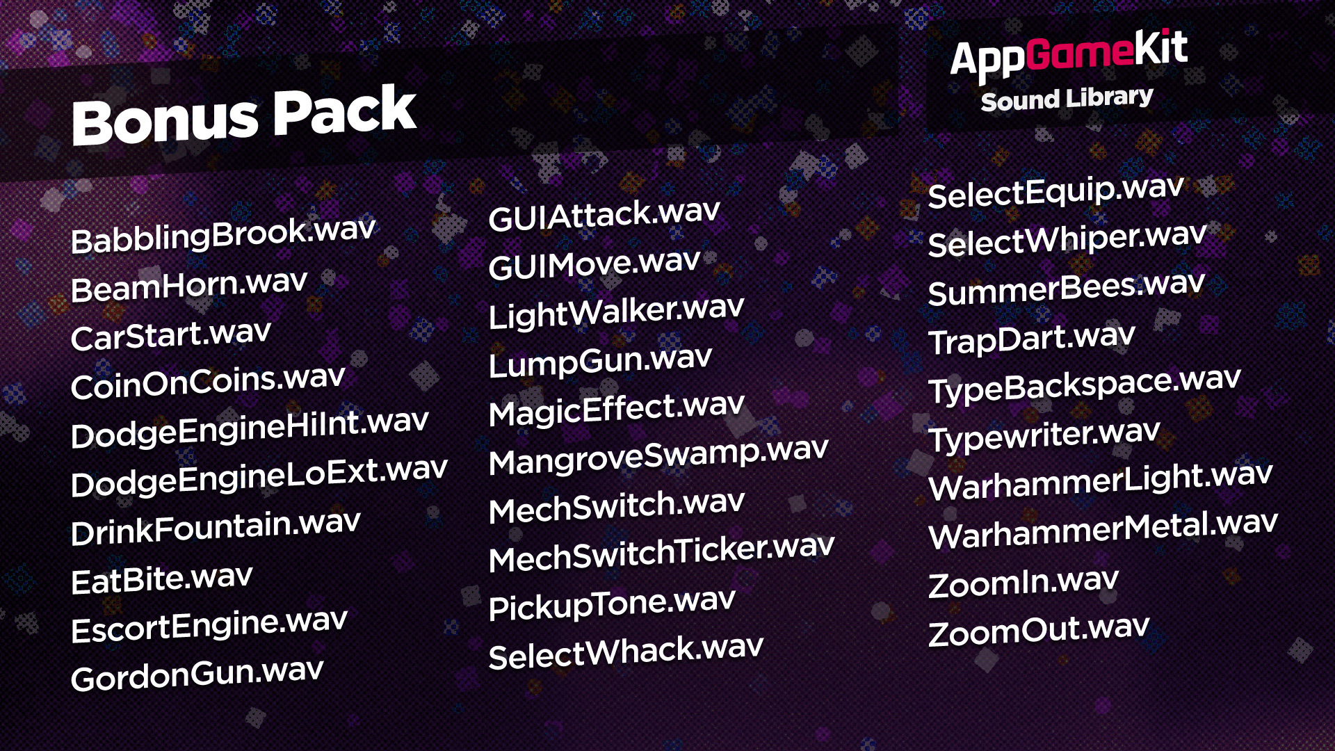 AppGameKit Classic - Sound Library