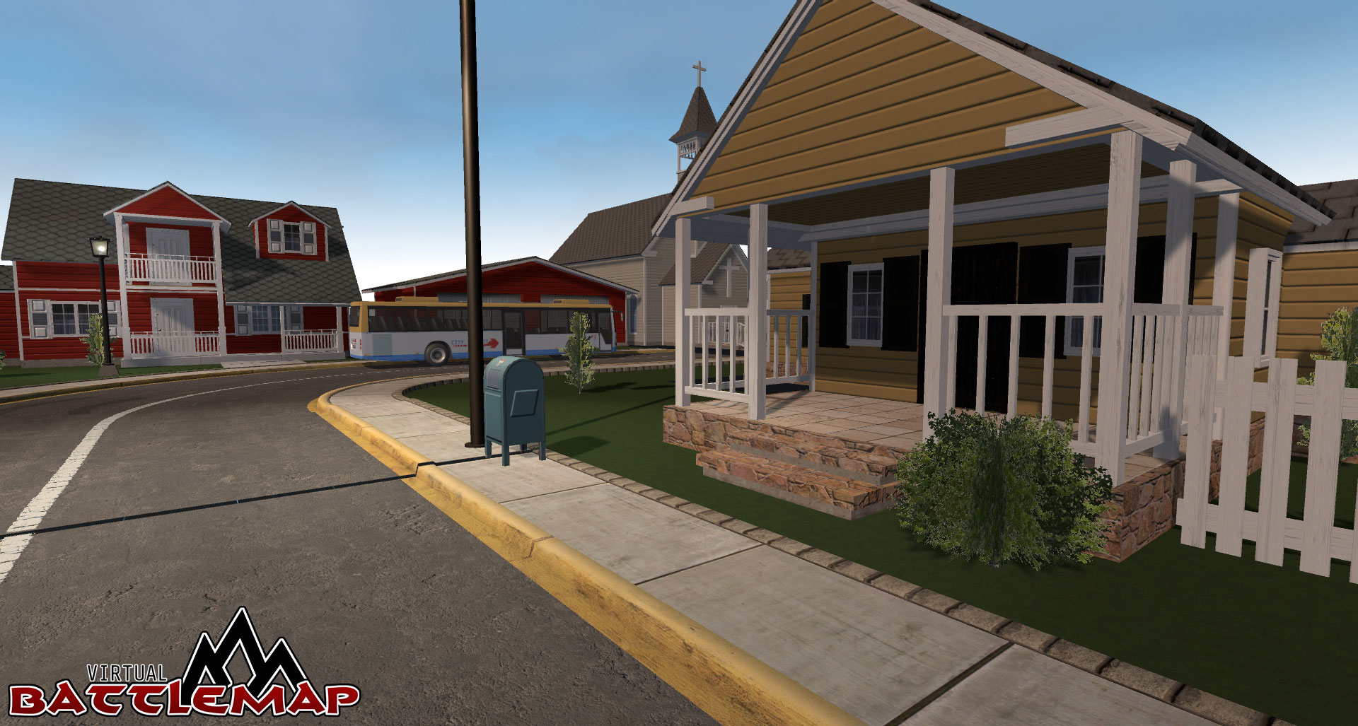 Virtual Battlemap DLC - Modern Town
