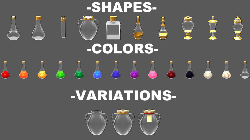 RPG Maker VX Ace - Potions Asset Pack 4K Vol 2