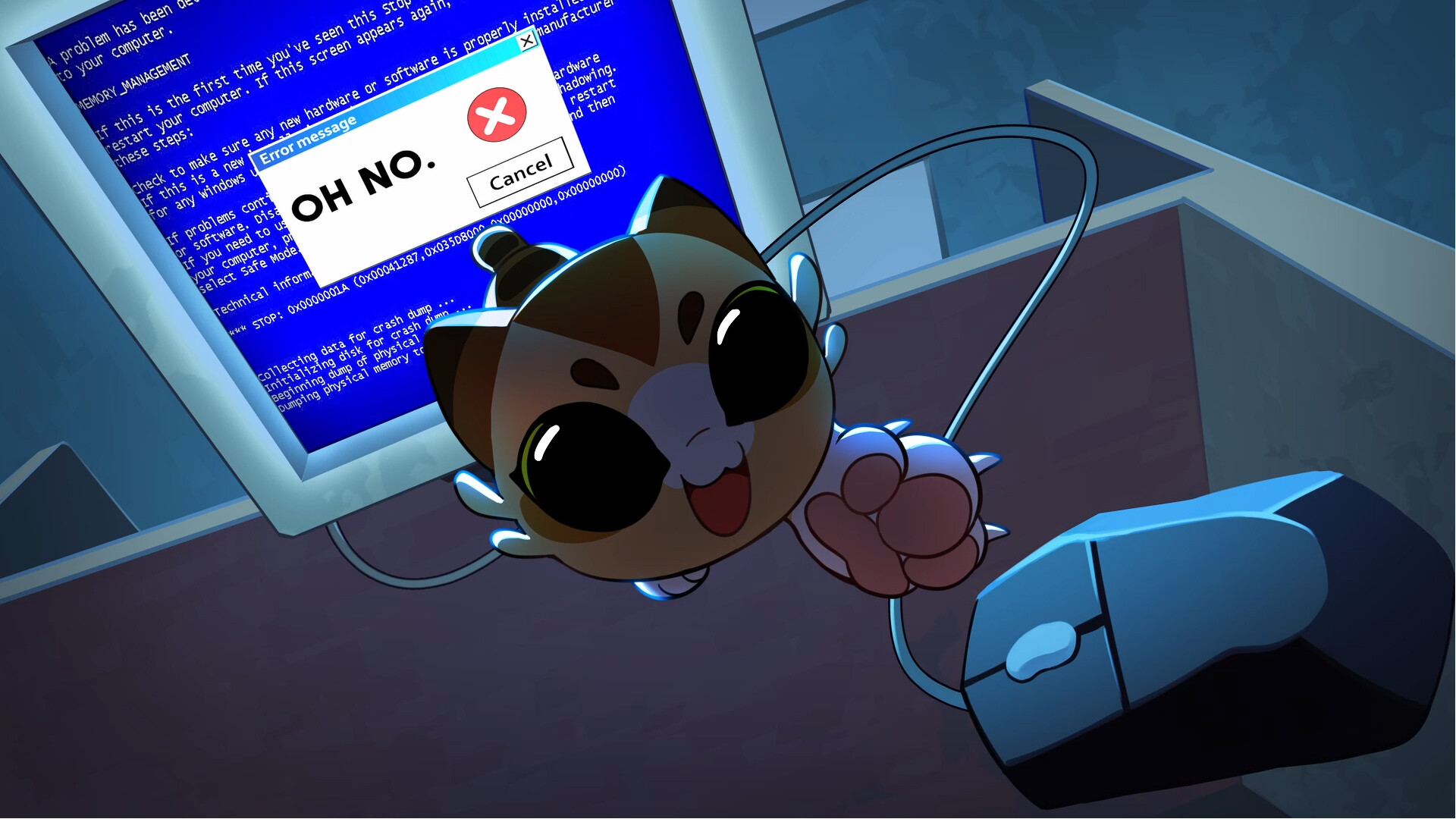 Isekat: Crushed by a Computer, My Beloved Kitten is Transported to a Fantasy World where its Typing Skills Save the Kingdom!