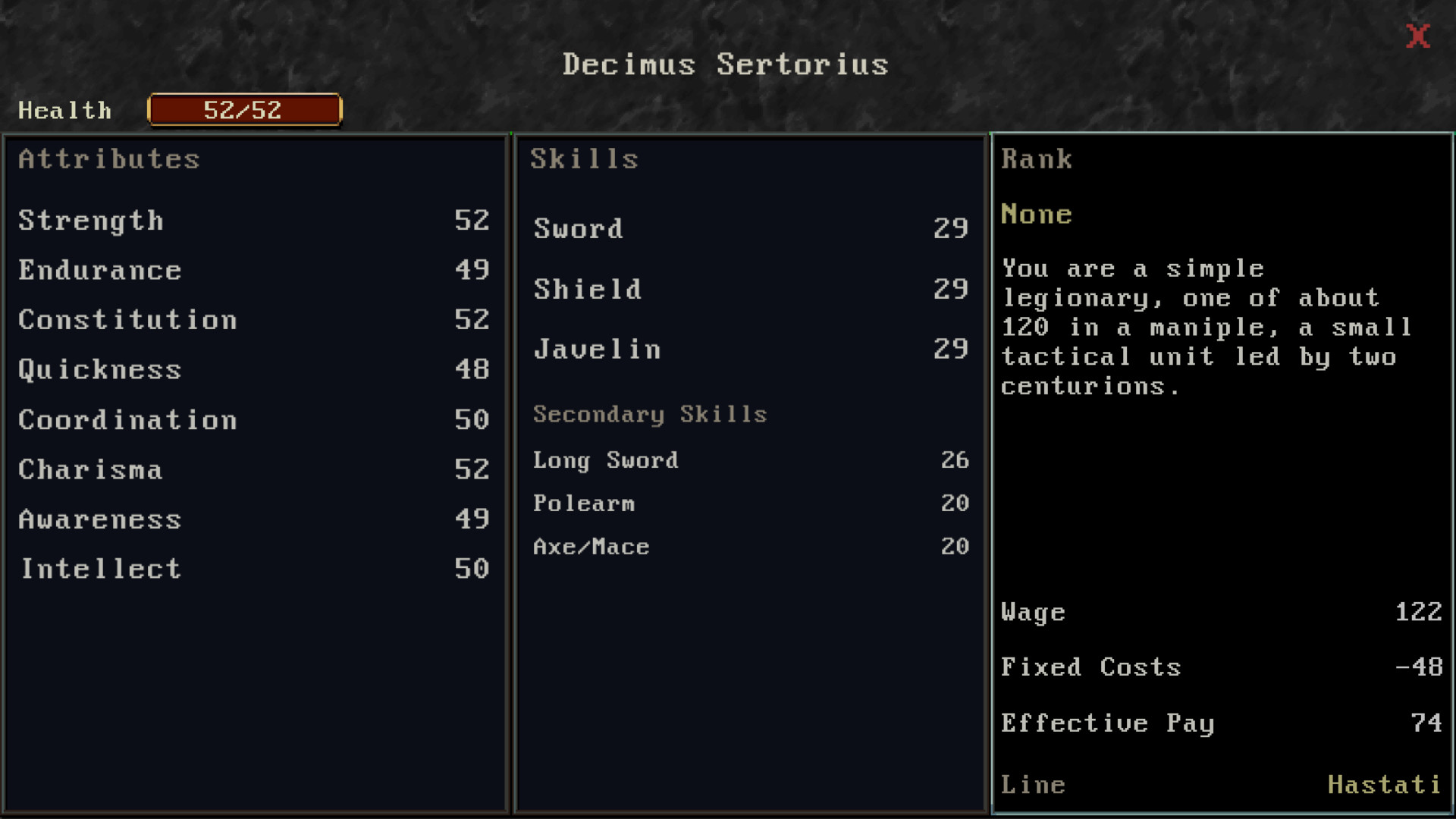 A Legionary's Life