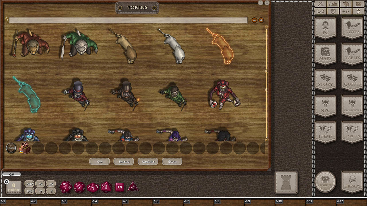 Fantasy Grounds - Jans Token Pack 34 - Circus