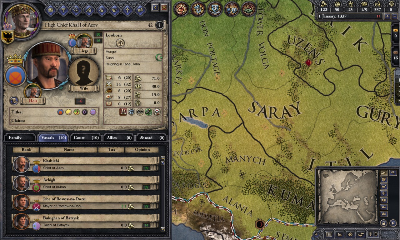 Crusader Kings II: Mongol Faces