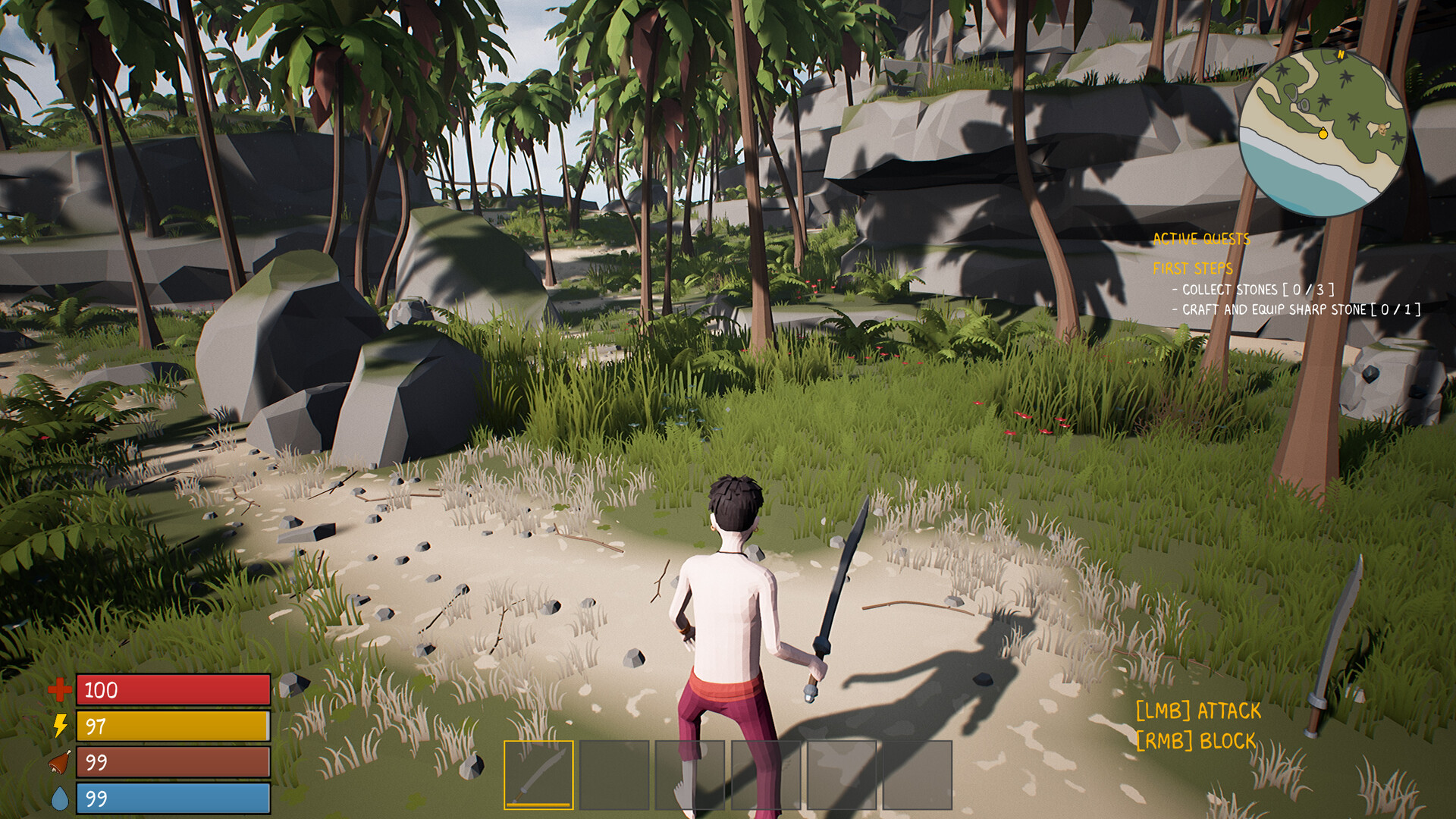 Survival Dead Poly Curved Sword