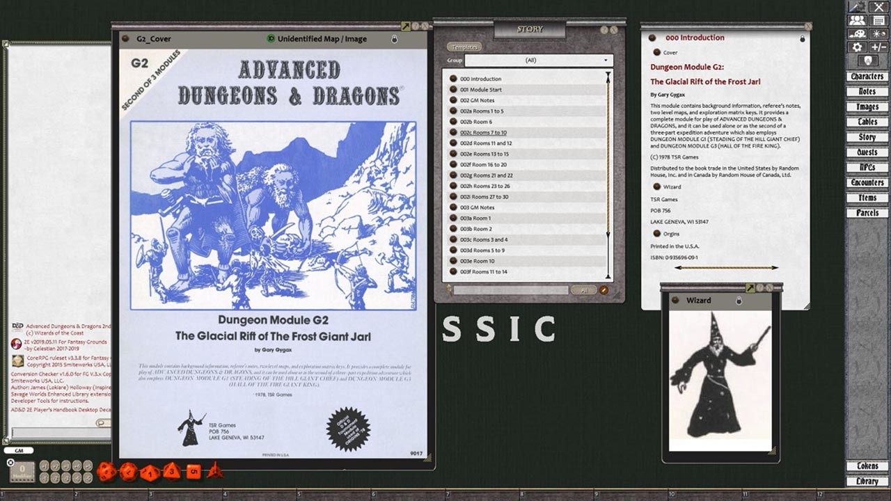 Fantasy Grounds - D&D Classics: G2 The Glacial Rift of the Frost Giant Jarl (1e)