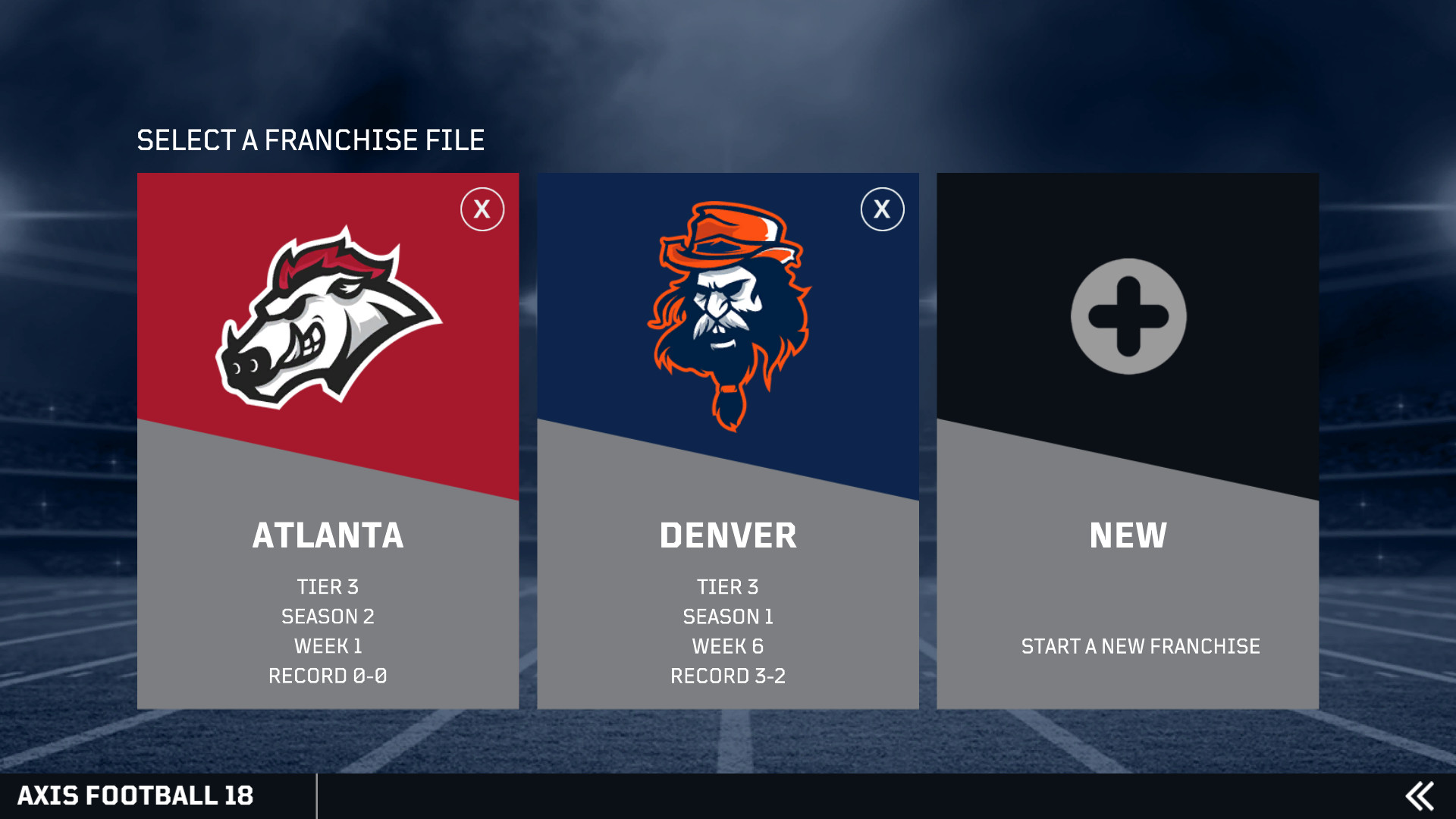 Axis Football 2018