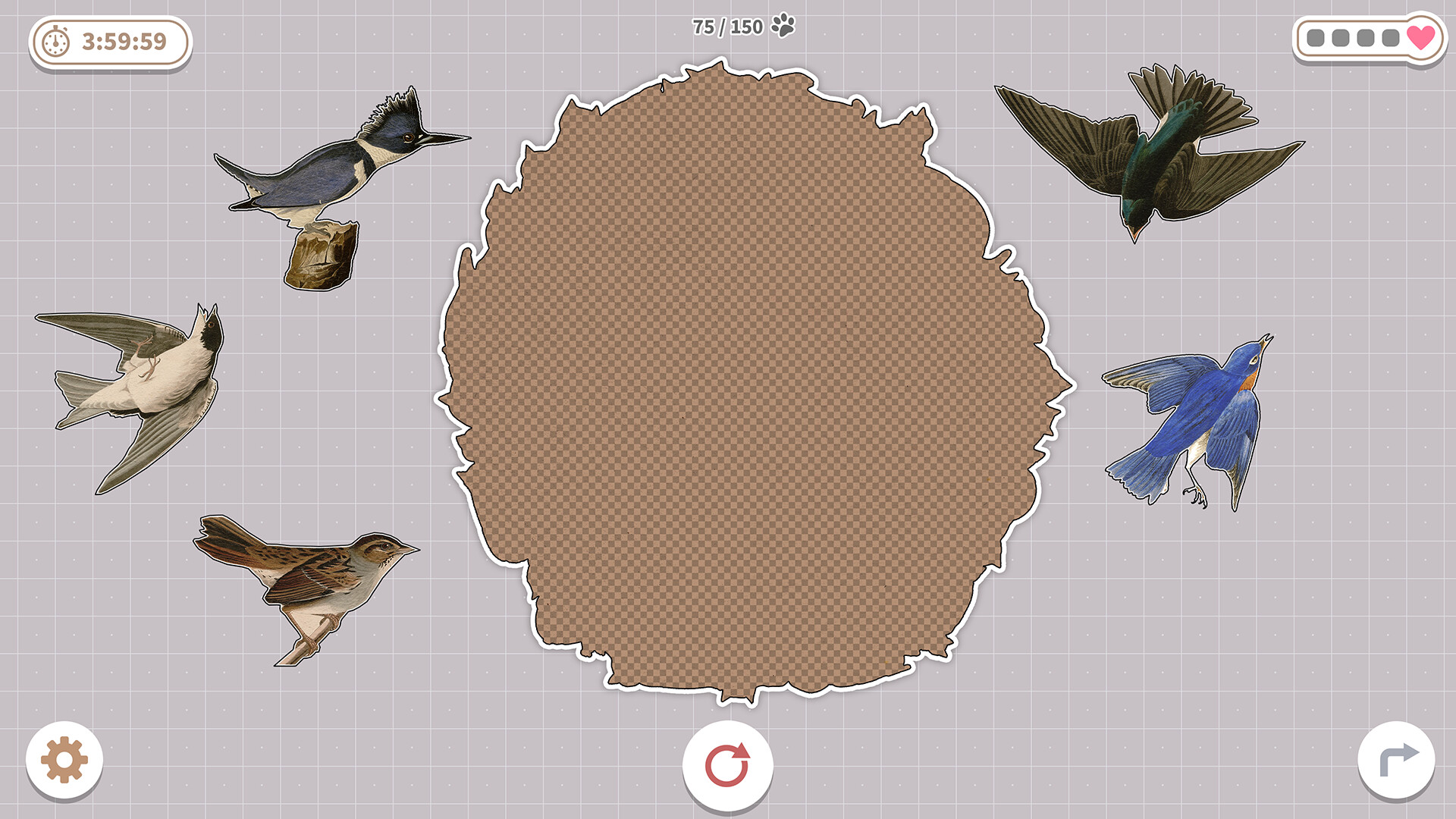 Brids Huddled Together