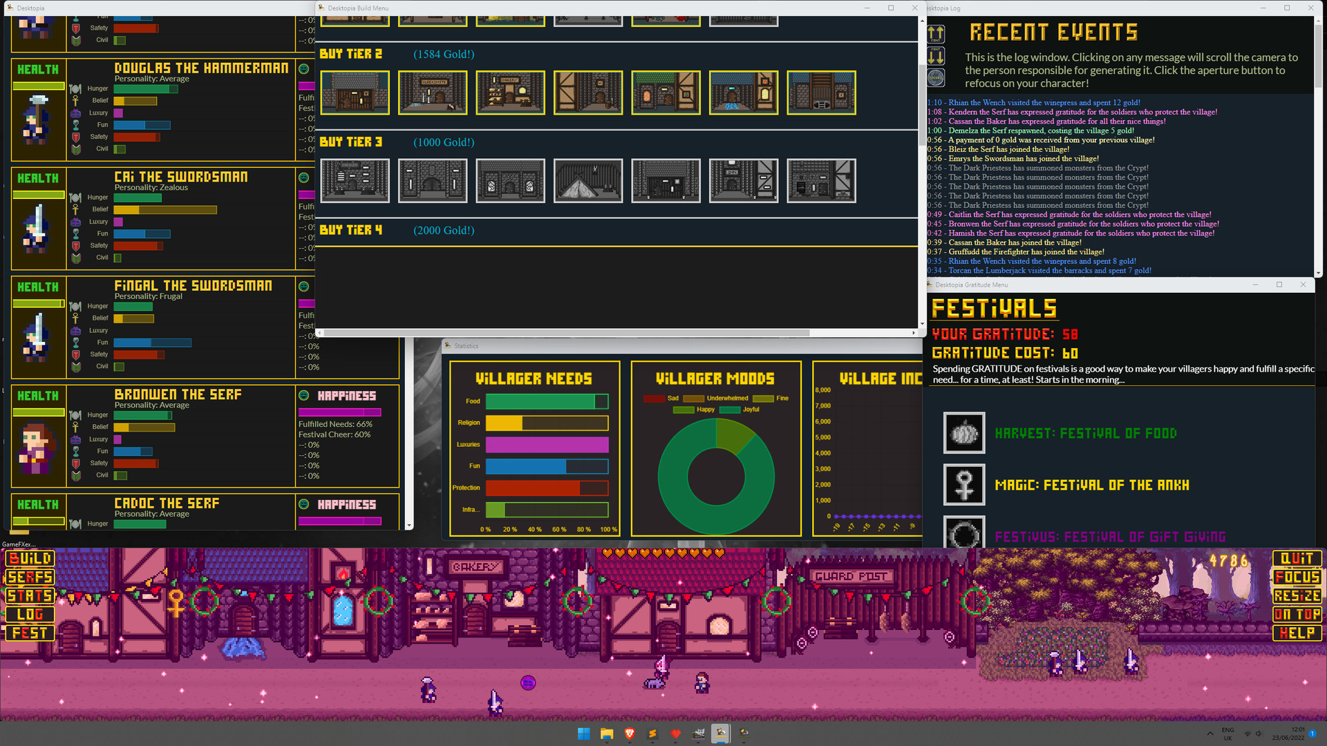 Desktopia: A Desktop Village Simulator