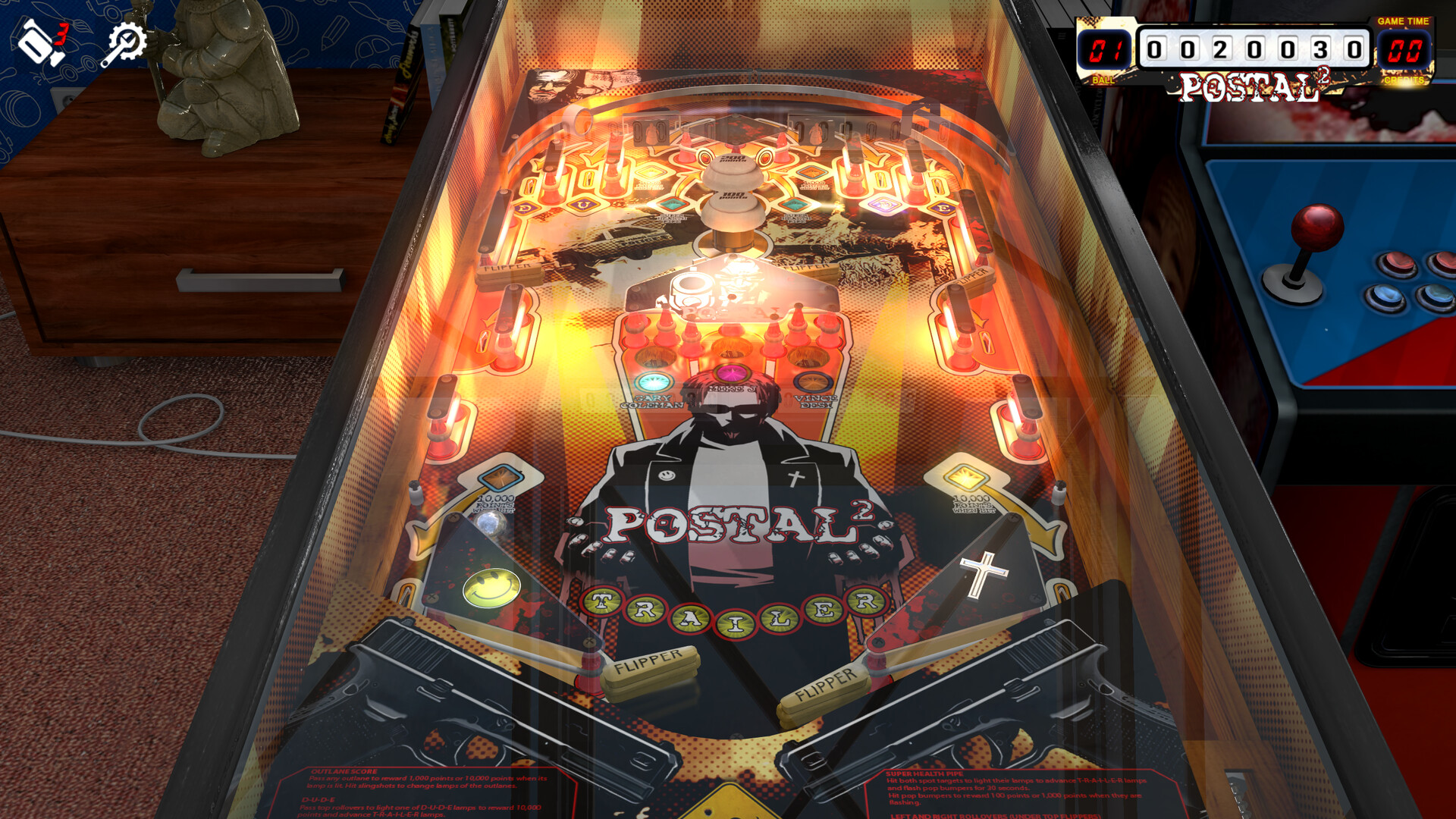 Zaccaria Pinball - POSTAL 2 Table Pack