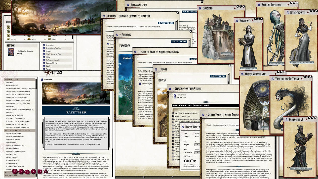 Fantasy Grounds - Pathfinder RPG - Campaign Setting: Nidal, Land of Shadows