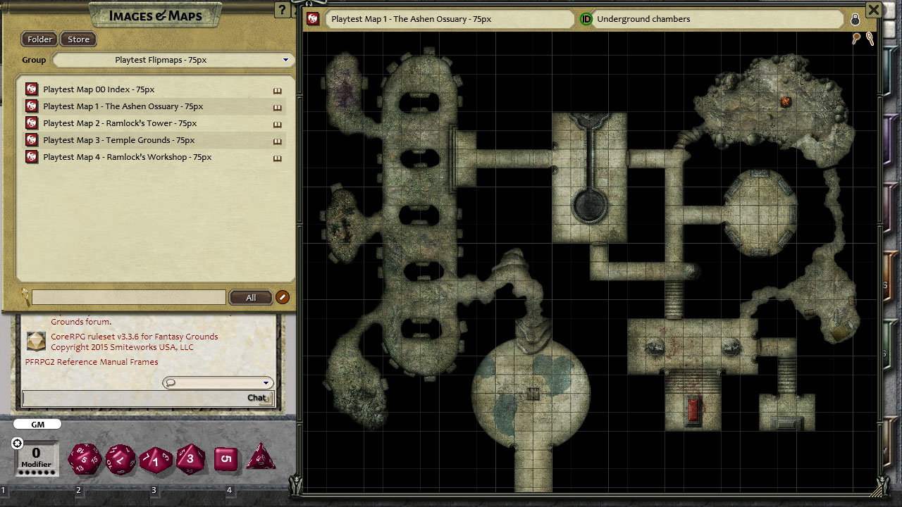 Fantasy Grounds - Pathfinder Playtest Map Pack (PFRPG)