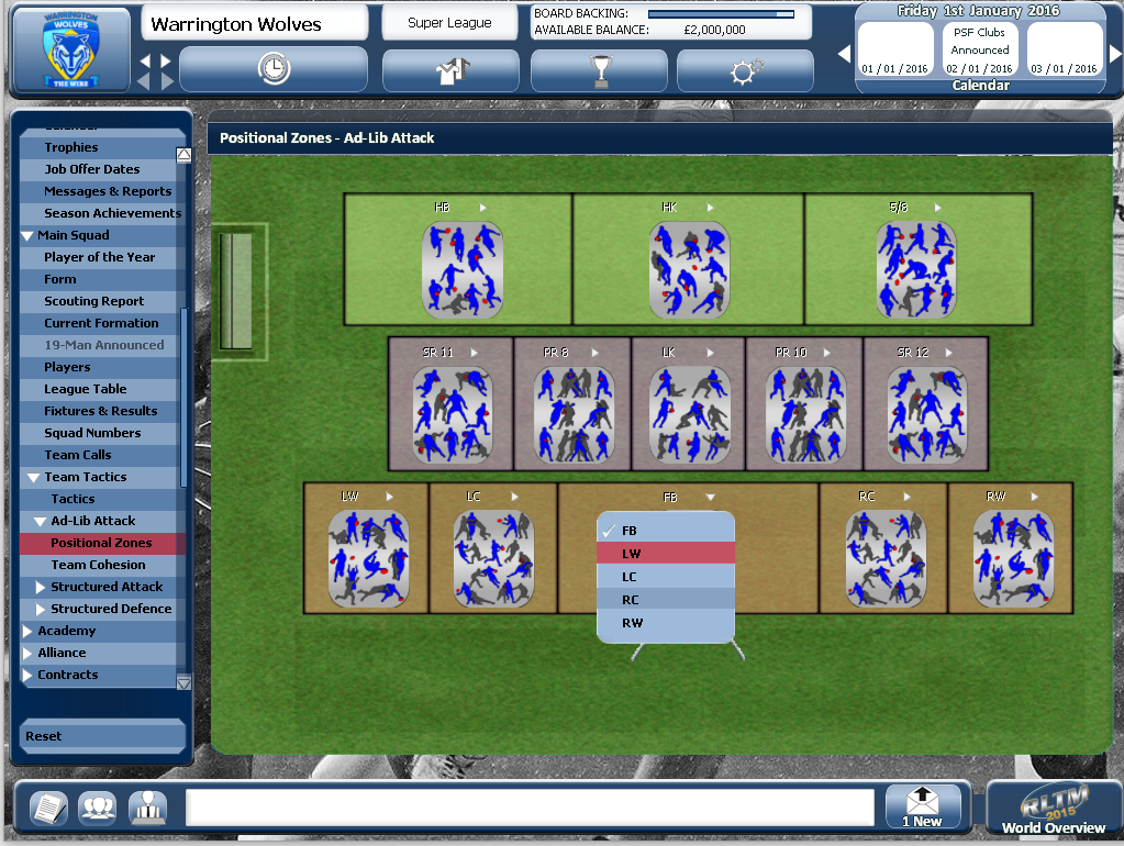 Rugby League Team Manager 2015